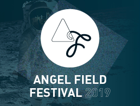 Angle Field logo on a blue background